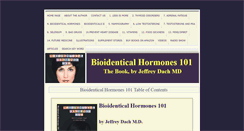 Desktop Screenshot of bioidenticalhormones101.com